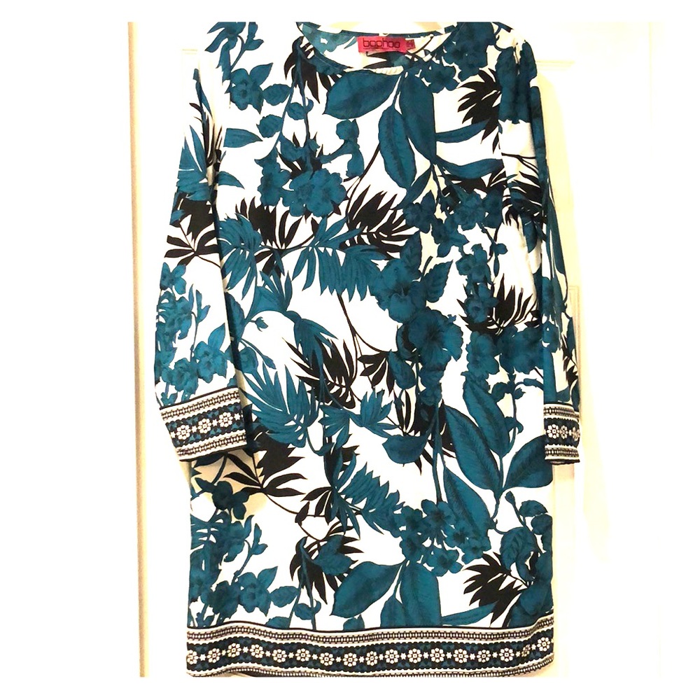 NWOT Island print dress/coverup by Boohoo